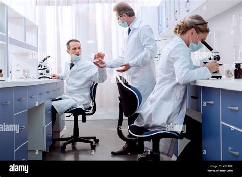lab technicians at work in the lab
