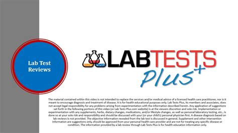 lab tests plus scam