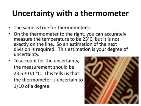 Lab Thermometer Uncertainty