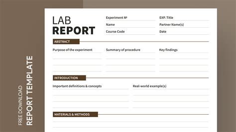 lab write up template google docs