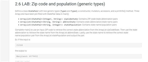 Lab Zip Code And Population (Generic Types)