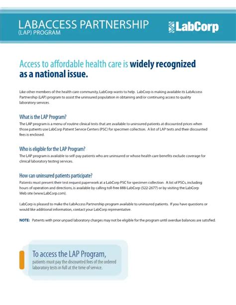 labaccess partnership program