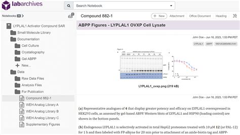 LabArchives Electronic Lab Notebook Solution