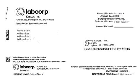 labcorp billing department fax number
