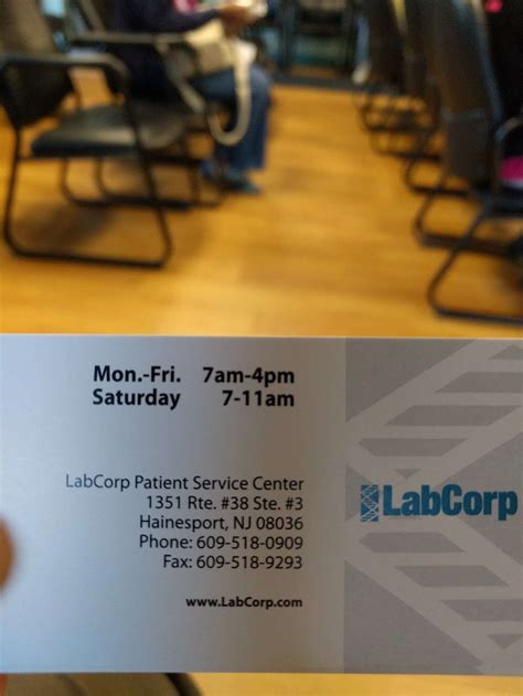 labcorp nj hours
