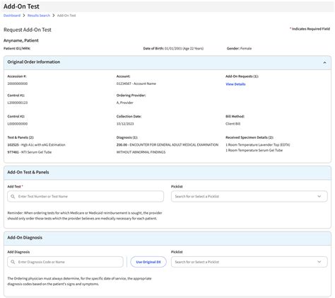 Labcorp Request Results Provider