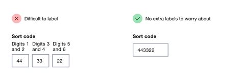 Label For Multiple Inputs