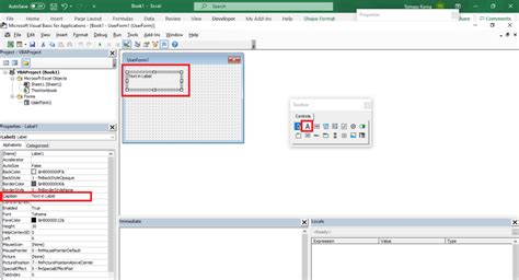 Label In Excel Vba