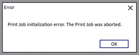 Label Matrix Print Job Initialization Error