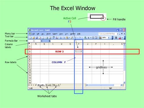 Label Ms Excel Window