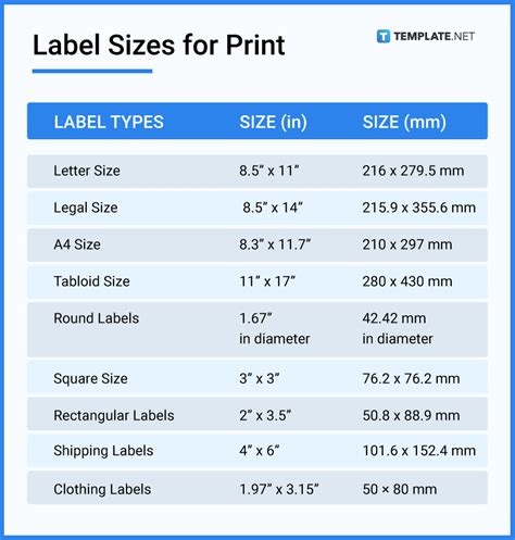 Label Printer Size