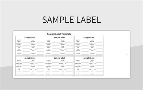 Label Template Excel Download