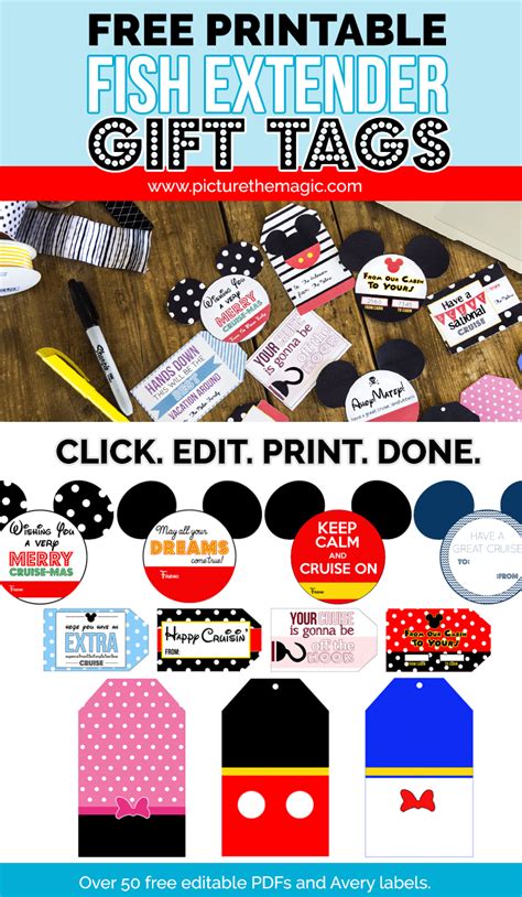 Labels Fish Extender Tags Printable