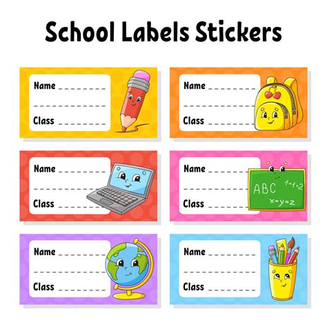 Labels For Back To School