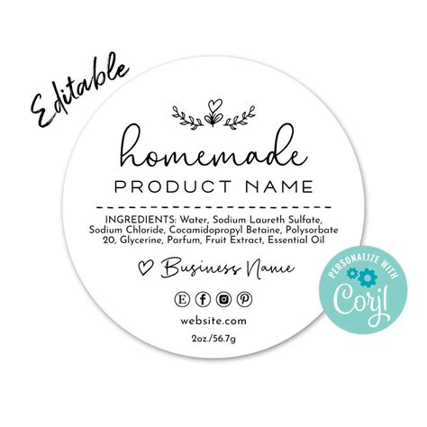 Labels For Products Printable