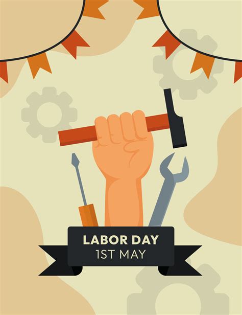 Labor Day Sale Poster with Balloons and Page Curl 668306 Vector Art at