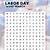 labor day printable word search