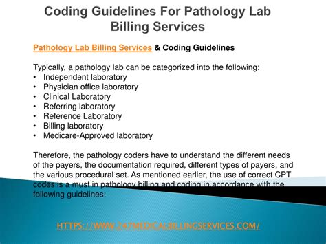 laboratory and pathology coding guidelines