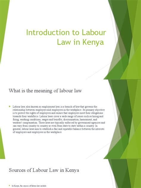 labour laws in kenya 2019 pdf