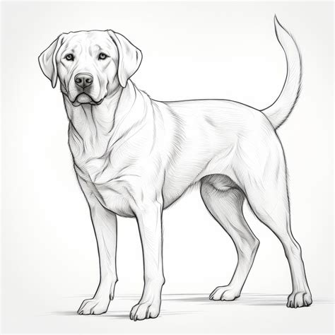 labrador retriever drawing