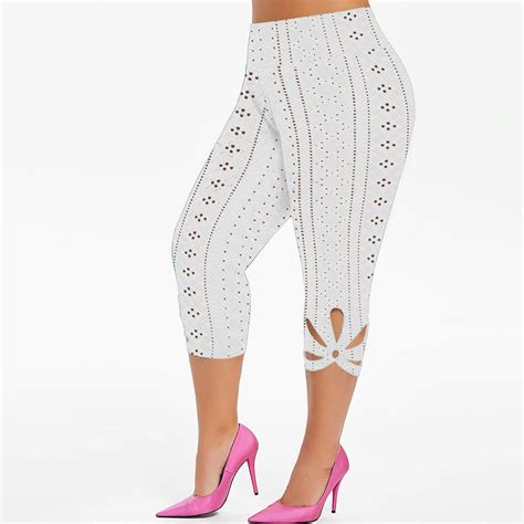 lace plus size pants