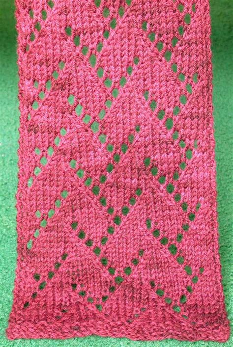 Lace Zig Zag Scarf Knitting Pattern
