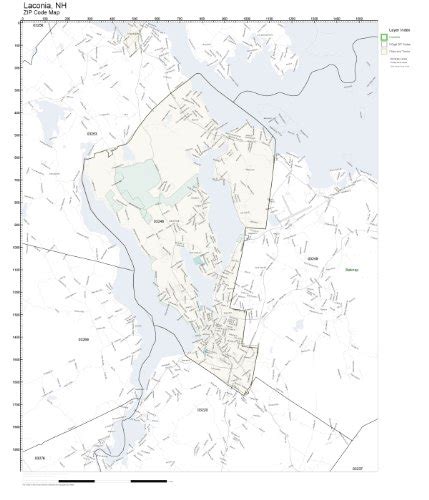 Laconia Nh Zip Code Map