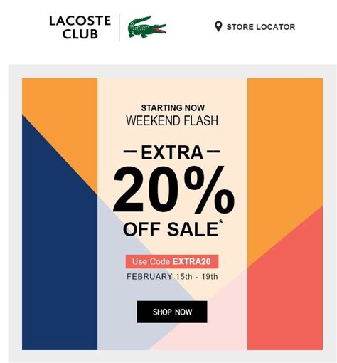 Get The Best Deals On Your Favorite Lacoste Merchandise With Lacoste Coupon Codes
