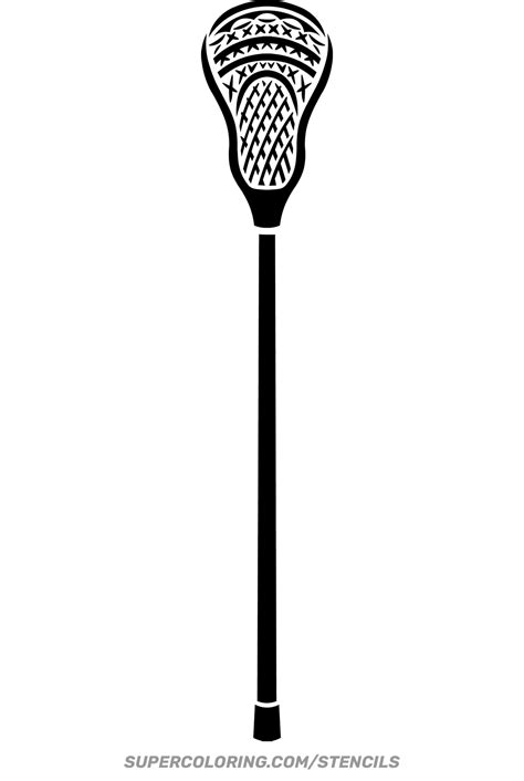 Lacrosse Stick Template