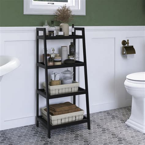 Ladder Bookcase Bathroom