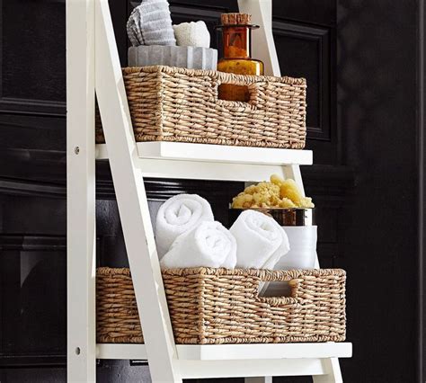 Ladder Floor Storage With Baskets