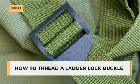 Ladder Lock Buckle Instructions
