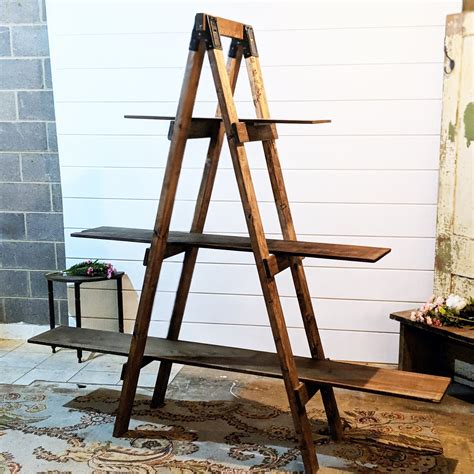 Ladder Shelf Table