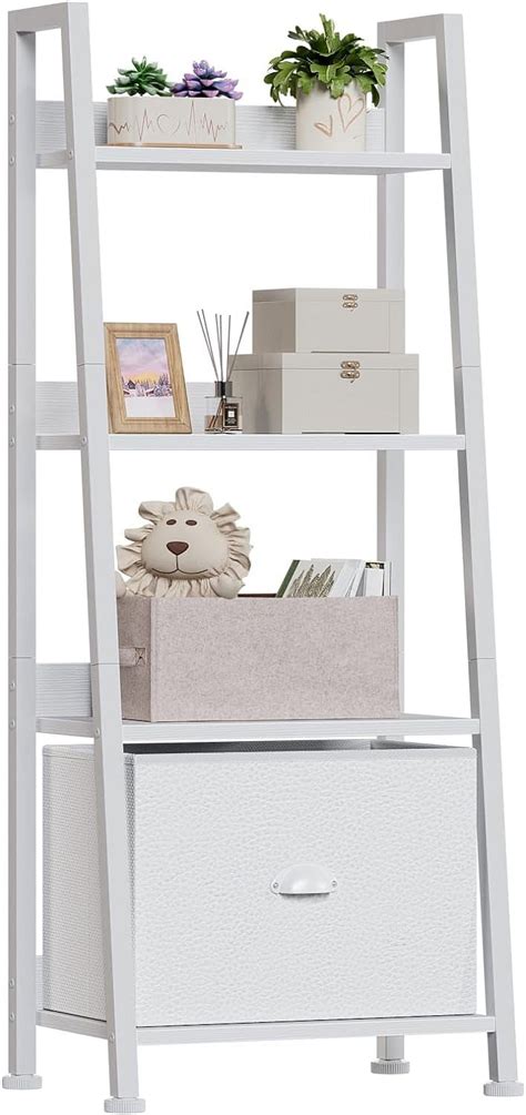 Ladder Shelf Unit With Drawer