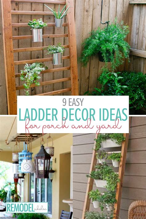 Ladders Backyard Ideas