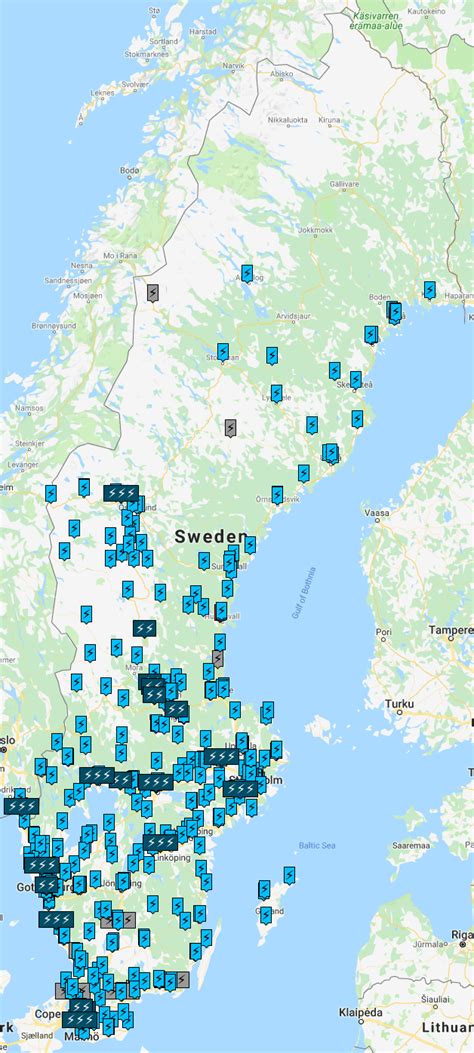 Laddplatser via uppladdning.nu Elbil Sverige