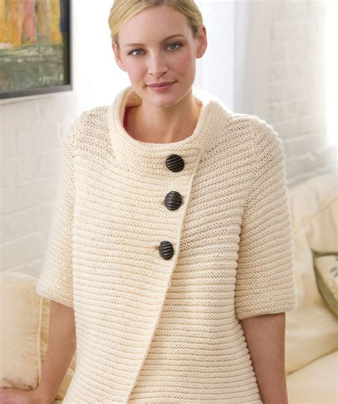 Free Knitted Cardigan Pattern For Ladies Pinterest