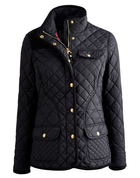 Ladies Black Quilted Jacket Uk