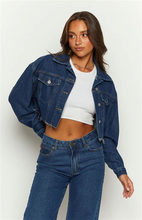 Ladies Denim Jacket Dark