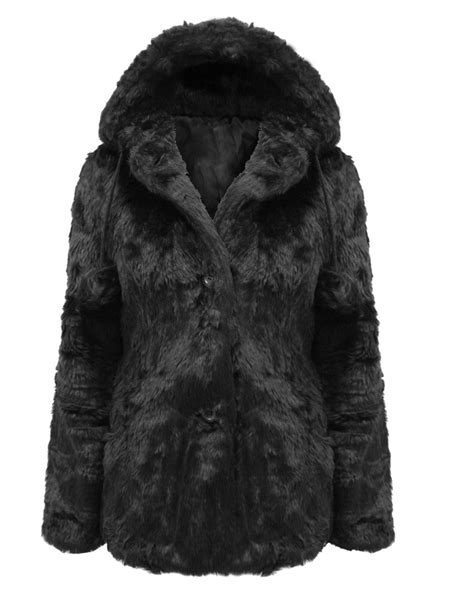 Ladies Fur Coat Black