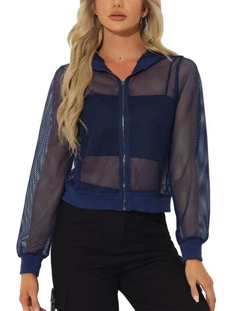 Ladies Mesh Bomber Jacket