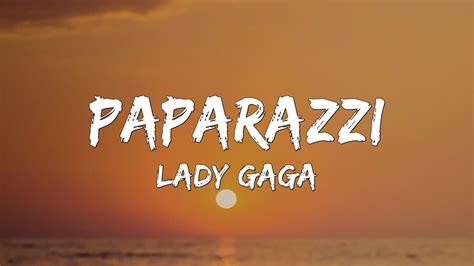 lady gaga lyrics paparazzi