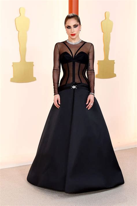 lady gaga oscars 2023 back of her dress