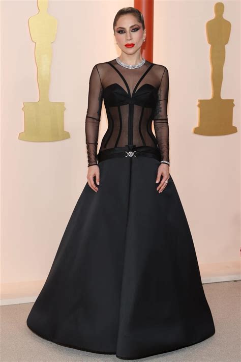 lady gaga oscars 2023 dress back