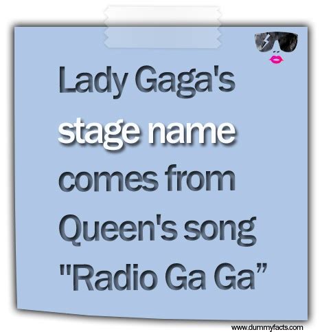 lady gaga stage name trivia