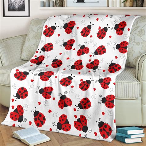 Ladybug Blanket For Adults