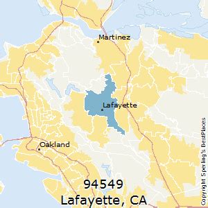Lafayette Ca Zip Code Map