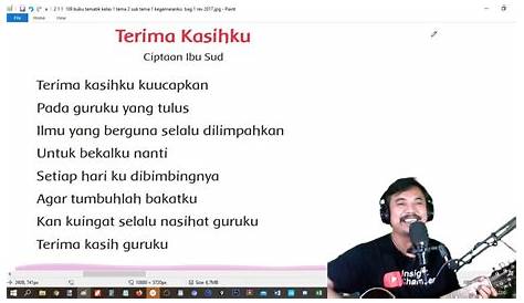 Lirik Lagu Terima Kasih Guruku - Terima Kasih Guruku - YouTube / Terima