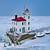 lake erie frozen lighthouse