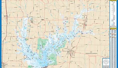 Lake Ray Roberts Fishing Map